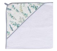 Cape de bain en coton et bambou - Eucalyptus Blanc 100 x 100 cm blanc TU