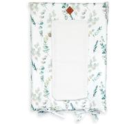 SEVIRA KIDS - Housse de matelas à langer, Eucalyptus Made in France 70 x 50 cm