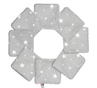 Sevira Kids - Lingettes bébé lavables en 100% coton 8 pièces, STELLA Made in France