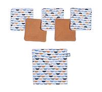 Sevira Kids - Lingettes bébé lavables en coton, Demi-lunes