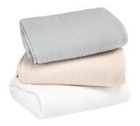 SEVIRA KIDS - Lot de 3 maxi langes en gaze de coton Made in France