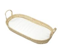 SEVIRA KIDS - Matelas à langer + panier en fibres naturelles 77 x 36