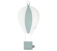 Montgolfière murale déco en lin vert