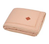 Plaid couverture en lin pêche 70 x 100