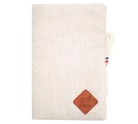 SEVIRA KIDS | Protège carnet de santé en Lin - 17 x 23 cm Beige - Made in France