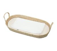 SEVIRA KIDS | Set panier à langer : panier + matelas + drap-housse + tapis de change JEANNE - 77 x 36 Beige - Made in France 77 x 36