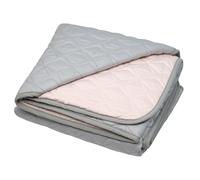 SEVIRA KIDS | Tapis de parc, tapis d'éveil bébé réversible en coton piqué - 97 x 137 cm Rose - Made in France