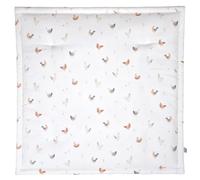SEVIRA KIDS - Tapis de parc, tapis d'éveil réversible, GALLINA - 100 x 100 cm Made in France