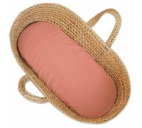 Housse couffin ovale gaze coton jeanne
