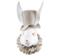 Trophée mural lapin lin chambre bébé