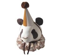 Sevira Kids - Trophée Mural Panda en Lin - décoration Chambre bébé Enfant