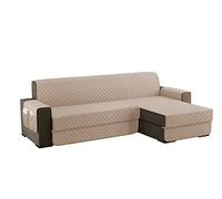 sevi's Housses de Canapé Dangle 200cm Gauche/Droit Universel Impermeable avec Accoudoirs, Réversible Protégé Canapes -Kaki
