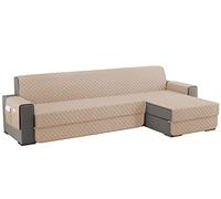 sevi's Housses de Canapé Dangle 250cm Gauche/Droit Universel Impermeable avec Accoudoirs, Réversible Protégé Canapes -Kaki