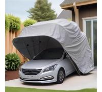 SEVOLY Abri de Voiture Mobile Toutes Saisons, auvent de carport Pliable rétractable, abri de Voiture Robuste, Portable entièrement Automatique, pour extérieur, Camion, Bateau,19 * 8.8 * 8ft