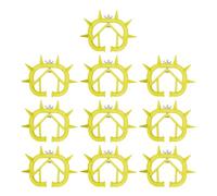 Sevrage de veau avec épine pour nez de vache, outil d'élevage avec anneau de nez de veau, anneau de nez pour bétail, 10 pièces, anti-succion, pour sevrage des veaux, Consulte la descripción, Chlorure