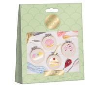 Sew And So On Kit de broderie de qualité supérieure, friandises sucrées, kits de broderie pour adultes et débutants, idée cadeau pour débutants avec motifs de broderie, kit de broderie