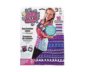 Sew Cool - 6024391 - Kit De Loisirs Créatifs - Kit 10 Grandes Feutrines Avec Patrons - Barquette - Modèle Aléatoire