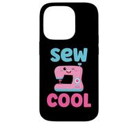 Sew Cool Mignon Kawaii Machine à Coudre Funny Pun Quilting Coque pour iPhone 14 Pro