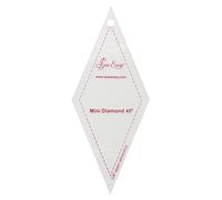 Sew Easy Mini gabarit - 45° Diamant Quilting & Patchwork Formes pour Applique Couture Acrylique Transparent Antidérapant 8,9 x 6,3 cm
