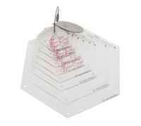 Sew Easy Mini gabarit - Lot de 8 règles hexagonales pour patchwork et patchwork, en acrylique transparent, antidérapant, 1,9 à 7,6 cm
