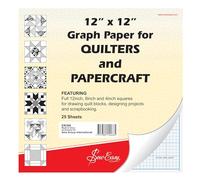 Sew Easy Quilters Papier graphique - 63,5 x 30,5 cm, grille impériale pour blocs de courtepointe, scrapbooking, couture, couture, matelassage