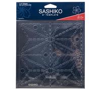 Sew Easy Sashiko - Asa No Ha - Patron de broderie - Motif : Feuille de chanvre - 15,2 x 15,2 cm