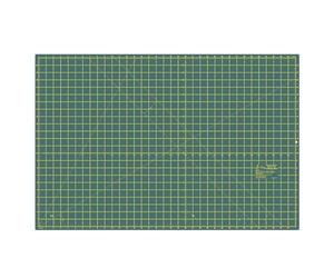 Sew Easy Tapis de découpe - 90 x 60 cm - Auto-cicatrisant - Double face - Impérial et métrique - Pour matelassage, couture, patchwork - Vert