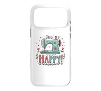 Sew Happy Sewing Love Cute Crafting Humour Coque pour iPhone 17 Pro Max