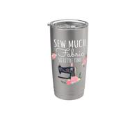 Sew Much Fabric So Little Time Couture Lover Design Gobelet isotherme en acier inoxydable double paroi