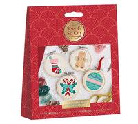 Sew & So On Kit de broderie, Deck The Halls comprend tous les accessoires de bricolage nécessaires, idéal pour les adultes et les enfants plus âgés, fait un excellent cadeau artistique, utilisation