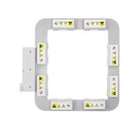 Sew Tech Cerceau à broder magnétique 100 x 100 mm pour Husqvarna Viking Designer Topaz 50/40/25, Brilliance 80, Ruby 90, Epic 2, Diamond; Pfaff Creative 4.5/3.0/1.5/Icon/Icon 2