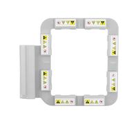 Sew Tech Cerceau à broder magnétique pour Brother Innov-ís NQ1700E NQ1600E NV880E Stellaire XJ1 XE1 Dream Machine XV8550D Luminaire XP2 XP3 V3LE Quattro 6000D Cadre magnétique puissant 10,2 x 10,2 cm