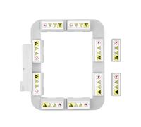 Sew Tech Cerceau à broder magnétique pour Pfaff Singer em 9305 Creative Sensation Vision Pro II 5,5 5,0 4,5 4,0 3,0 2,0 1,5 Performance Viking Designer Diamond Machine, cadre magnétique puissant 7,9 x