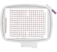 Sew Tech Cercle à broder pour Husqvarna Viking, anneau design de 180 x 130 mm, métal, gris
