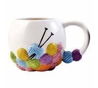 Sew Thirsty Tasse fantaisie en fil à tricoter - Cadeau d'anniversaire ou de bureau