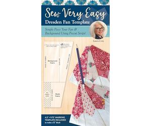 Sew Very Easy Dresden Fan Template: Simply Piece Your Fan & Background Using Precut Strips!