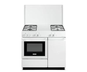 SEW8540NEDM Cuisinière à gaz avec four électrique n° 4 brûleurs Blanc