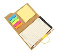 SEWACC 1 Ensemble Bloc Notes Portable Bois avec Stylo pour Étudiants Pratique pour Planification et Carnet Multi Fonctionnel pour Bureau