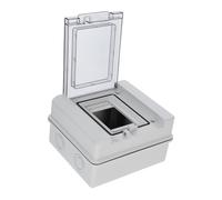 SEWACC 1 Ensemble Boîte de Distribution Électrique Étanche avec Couvercle Décoratif Installation Facile Boîtier Plastique Durable pour Disjoncteur Murale Protection et Sécurisée