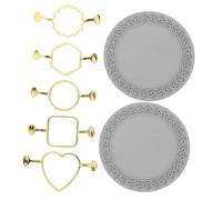 SEWACC 1 Ensemble Kit de Cire avec Moulages Métalliques et Tapis Silicone Formes Variées pour Cire sur Invitations de Mariage et Enveloppes