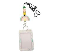 SEWACC 1 ensemble Porte Badge Vertical Réutilisable avec Lanière et Couvercle Coulissant Pochette Id pour Cartes Identité pour Employés Étudiants et Bénévoles