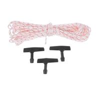 SEWACC 1 Jeu De Cordons De Tirage De Déverrouillage D'Urgence Pour Porte De Garage Avec Poignées Corde De Traction Pour Échelle De Grenier Corde En Polyester De 15 M