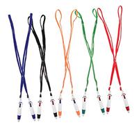 SEWACC 1 Jeu Lot De Stylos À Bille Multicolores Avec Cordon De Cou Stylos Rétractables Pour École Et Étudiants Pratiques Et Amusants Idéaux Pour Prendre Des Notes Ou Marquer Des 10 Pièces