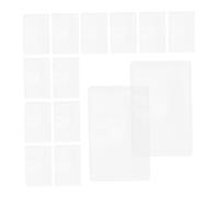 SEWACC 1 Jeu Semi Transparent Card Protectors Dustproof Plastic Sleeves For Id Credit Business Cards Portable Lightweight 50 Pièces