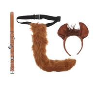 SEWACC 1 Set Ensemble de Costume de Cheval Accessoires de Déguisement pour Chevaux Serrage-tête Oreilles de Cheval et Queue Thème Festif pour Garçon et Filles Cosplay et Fêtes de Maison