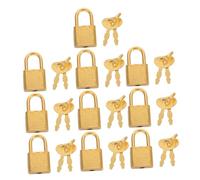 SEWACC 10 Ensembles Mini Locks With Keys For Jewelry Boxes And Diaries Compact Vintage Padlocks For Treasure Chests Storage Boxes Travel Bags Portable Multipurpose Small Padlocks