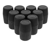 SEWACC 10 Pcs Mic Stand Foot Pads Plastic Protectors with Easy Installation for Video Microphone Supports and Broadcasting Studios, 19mm Diameter
