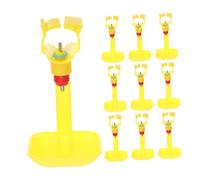 SEWACC 10 pièces Abreuvoir Poulet Distributeur Eau Suspendu Automatique pour Volaille Tétine Pratique pour Poulets Pigeons et Petites Poules Usage Ferme et Jardin