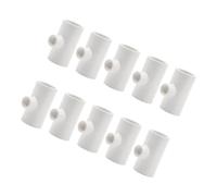 SEWACC 10 pièces Abreuvoir Volaille Automatique PVC Triple Raccord pour Installation Rapide sans Perçage et Accès pour Poulets Canards Poussins