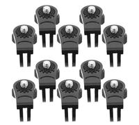 SEWACC 10 Pièces Adaptateur de Conversion pour Caméra D’Action Pince | Vis Longue Quart de Pouce, ABS Noir, Installation Rapide, Conversion Verticale, pour Skis et Snowboard